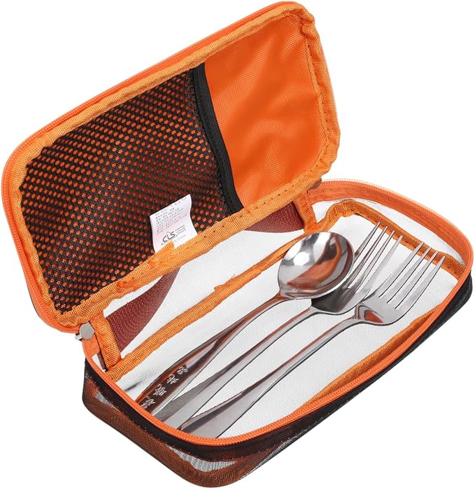 Camping Utensil Bag Travel Cookware Storage Bag Portable Silverware Bag Cooking - Image 6
