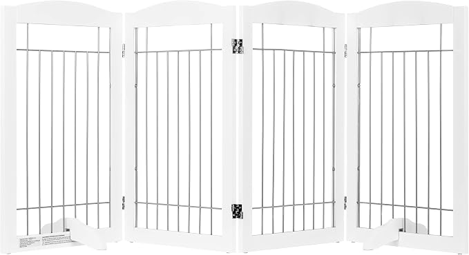 Spirich Free Standing Foldable Wire Pet Gate - Image 7