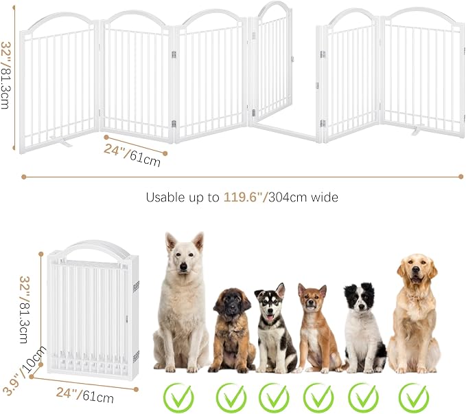 BHG Metal No-Assembly Freestanding Dog Gate - Image 4
