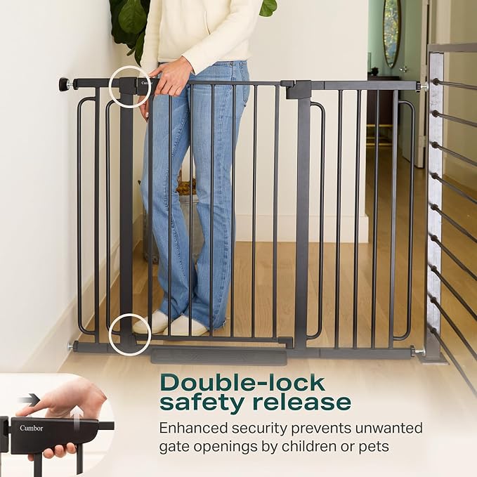 Cumbor 36" Extra Tall Baby Gate - Image 3