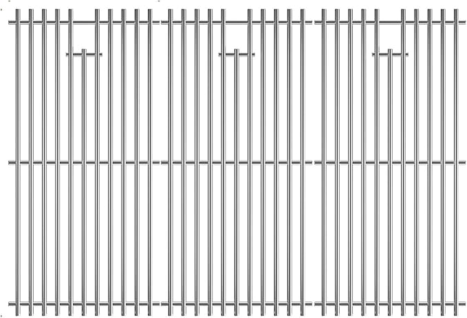 16 15/16" Grill Grates for Charbroil Advantage 4 Burner 463344116 463343015 by Suzlon