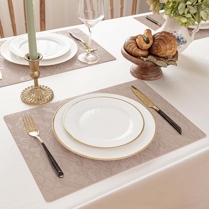 Romanstile Vinyl Placemats Set of 6-12 X 18 Inch - Image 2