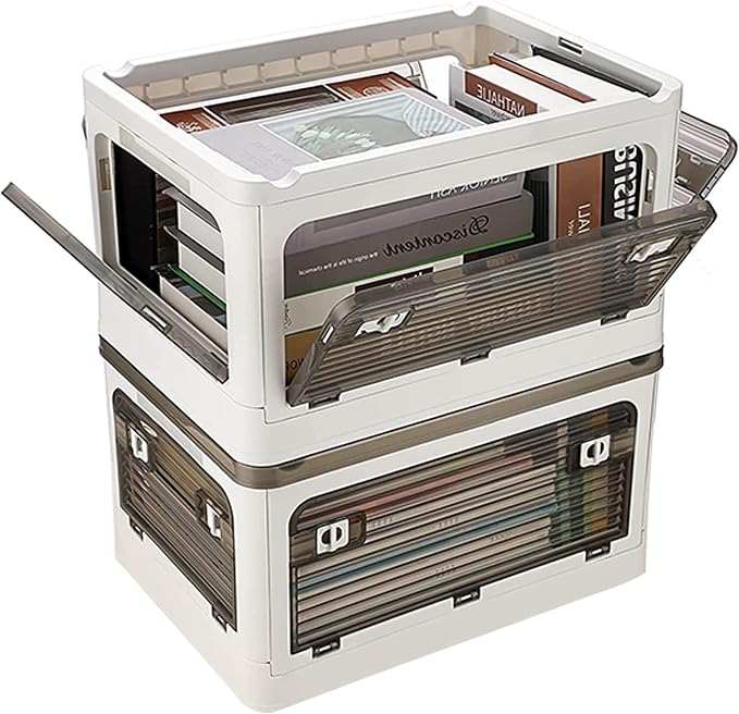 Collapsible Storage Bins with Lids, Closet Organizers, Dorm Room Essentials - Image 7