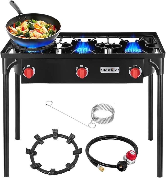 Bestfire 3 Burners Camping Stove by GrillsOutdoorCooking
