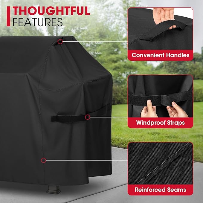 Unicook 53 Inch Grill Cover for Weber Spirit II 300 and Spirit 300 Series - Image 5