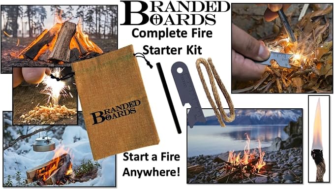 Portable Bushcraft Stainless BBQ Cooking Grill Grate, Bamboo Cutting Board - Image 7