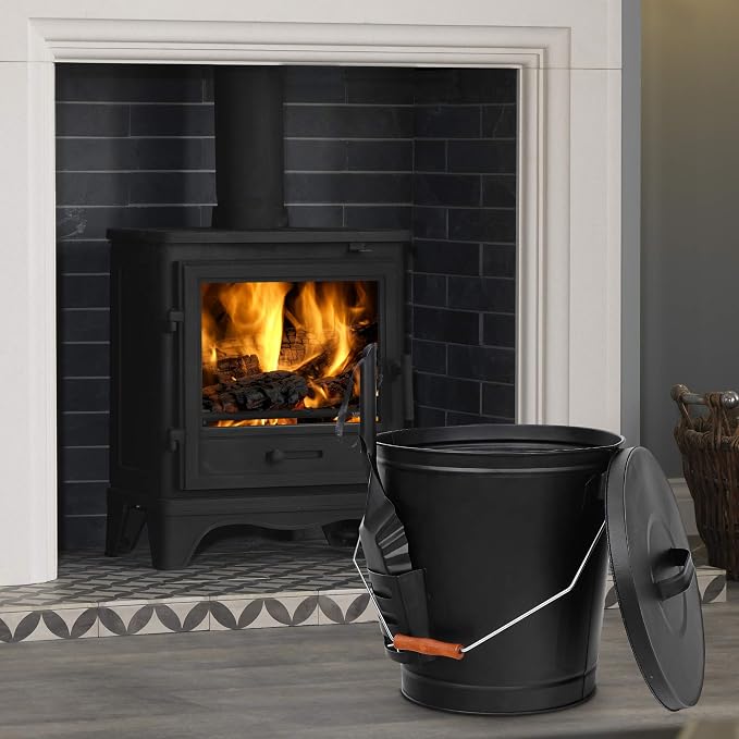 5.15 Gallon Hot Ash Bucket Fireproof Pellet Bucket - Image 7