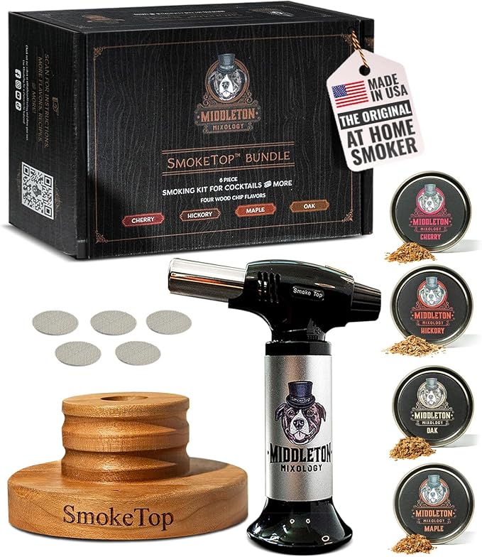 SmokeTop Cocktail Smoker Kit and Torch by MiddletonMixology