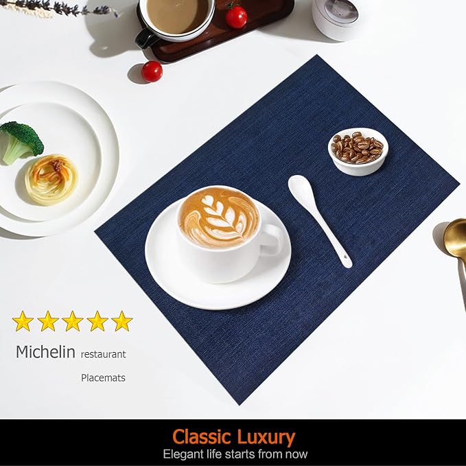 Placemats Set of 8 Washable&Wipeable Place mats - Image 2