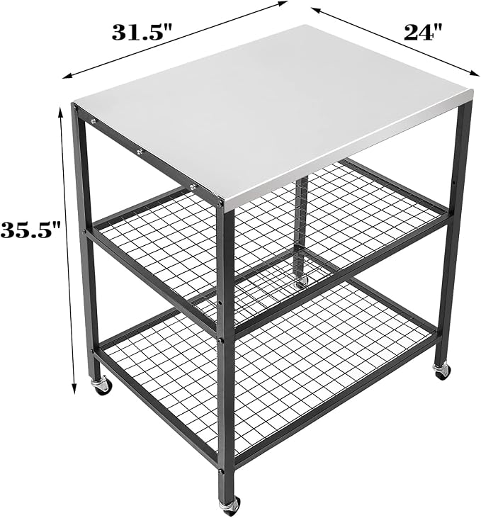 Stainless Steel Grill Cart - Image 7