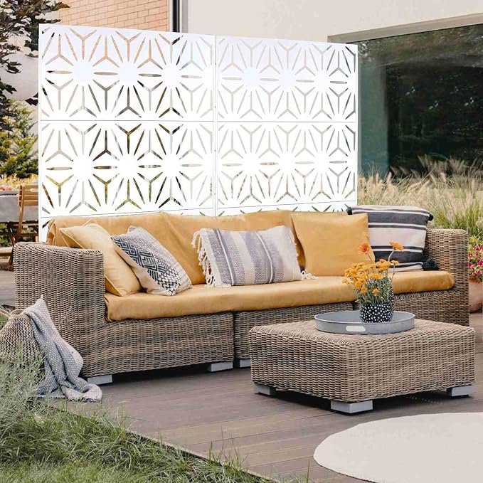 Outdoor Privacy Screen, Steel Privacy Divider - Image 3