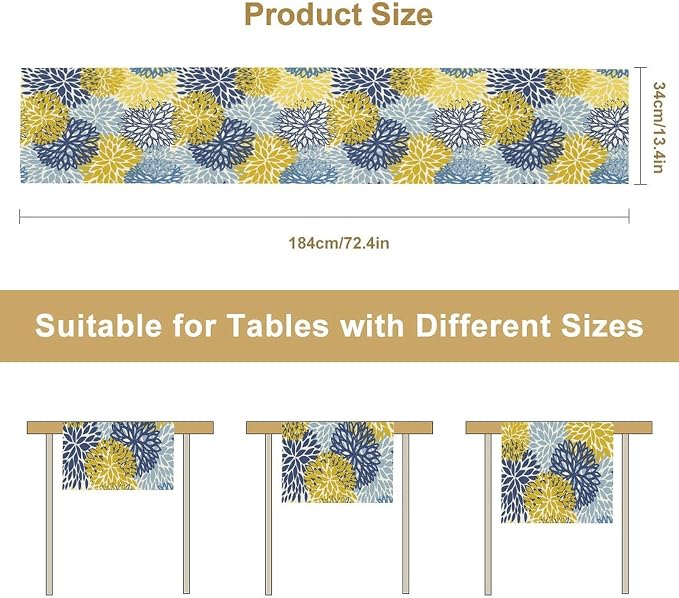 Dahlia Flower Table Runner - Image 8