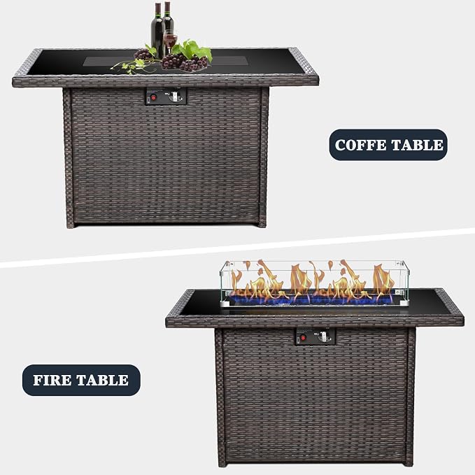 44 Inch Propane Gas Fire Pits Table - Image 6