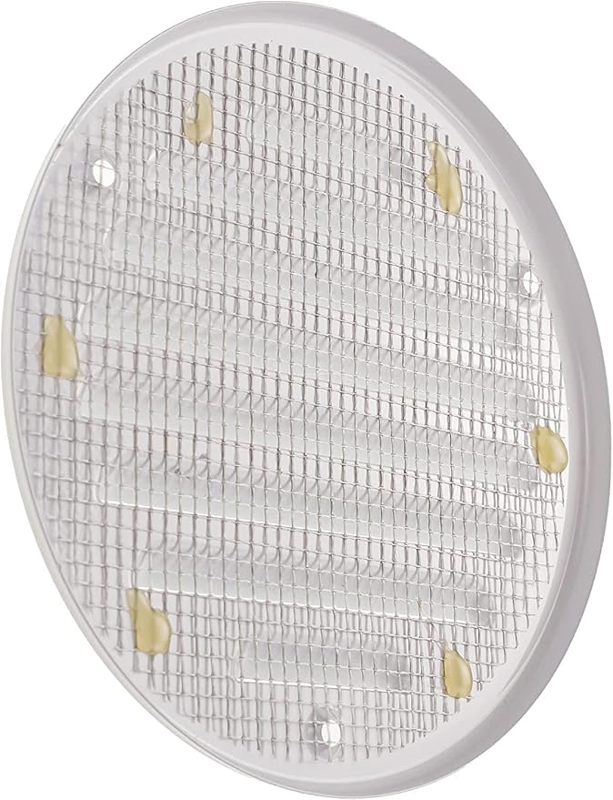 Vent Systems - 4 Inch Pack of 10 White Metal Round Soffit Air Vent Grille Cover - Image 6