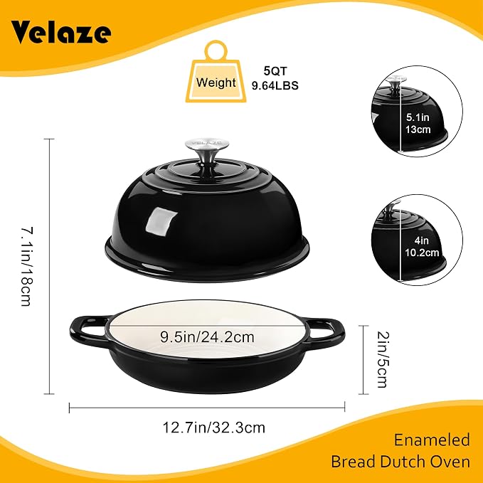 Velaze Enameled Cast Iron Dutch Oven - Image 2
