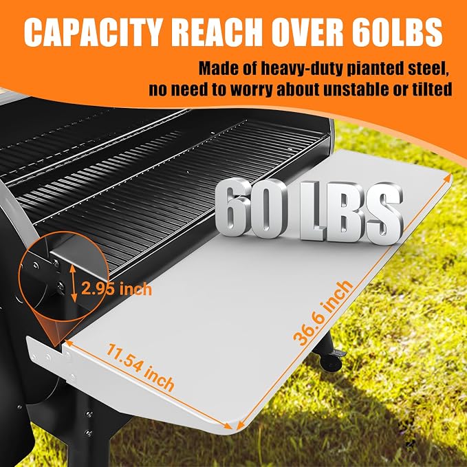 Utheer Folding Front Shelf for Traeger Pro 34, Century 885, Texas Elite 34 - Image 4