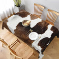 Worltoldb Cow Tablecloths Polyester Table Cloth by Worltoldb