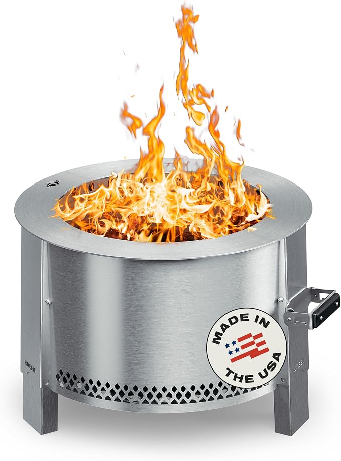 Breeo Smokeless Fire Pit | 21 inch Portable Smokeless Firepit by Breeo