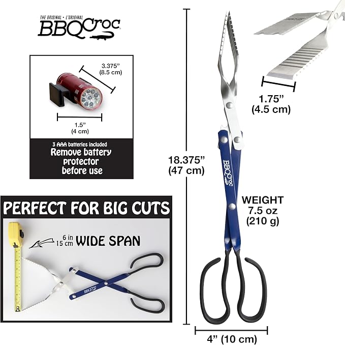 BBQ Croc 3 in 1 Barbecue Tool 18-inch - Image 8