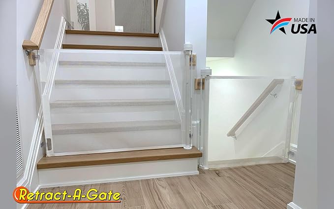 Retract-A-Gate 52" White: The Original and only Made in USA Retractable Baby - Image 7