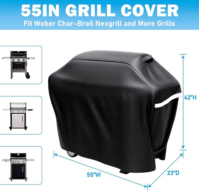 55 Inch Grill Cover-Universal BBQ Gas Cover - Image 2