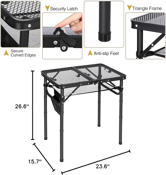 REDCAMP Small Folding Grill Table - Image 3