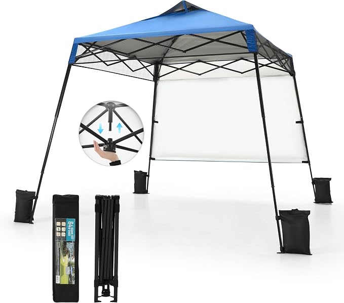 PHI VILLA 8x8ft Pop Up Canopy Tent Instant Portable Shelter One Push Tent Canopy - Image 2