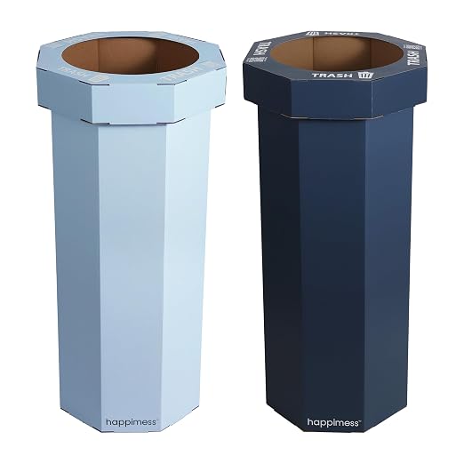Eyely MPH1302B-2SET Sal 25-Gallon Disposable Corrugated Cardboard Event Trash by eyely
