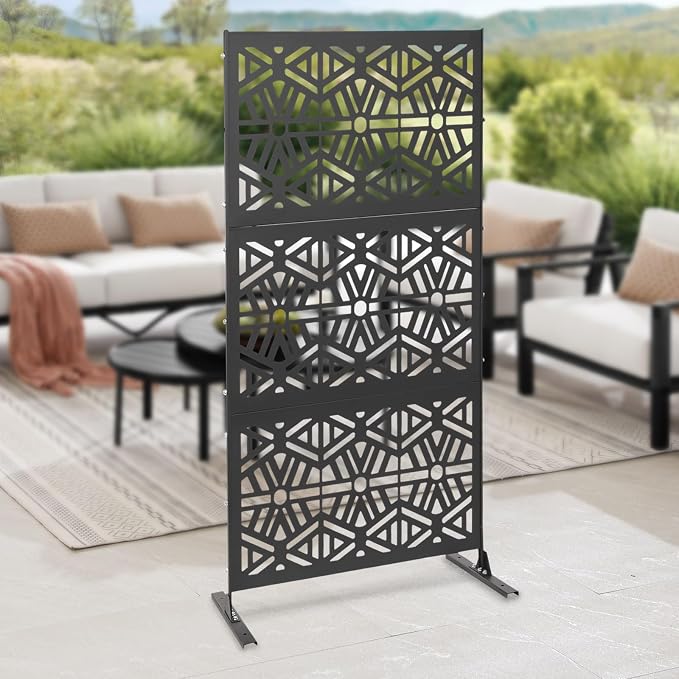 75" H×35" W Decorative Outdoor Privacy Screen - Image 4