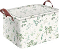 Sage Green Storage Basket Waterproof Canvas Toy Storage Bin Home Decor by AmazerPad