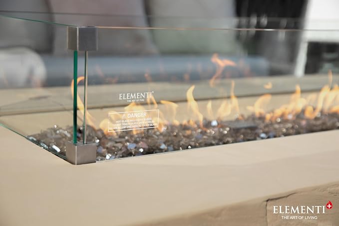 Elementi+ | Bundle Colorado Gas Fire Pit Cast Concrete 56" Rectangular Fire - Image 7