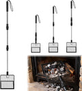 Long Handle Fireplace Ash Sifter, Hollow Out Metal Coal Shovel by ATROPOS