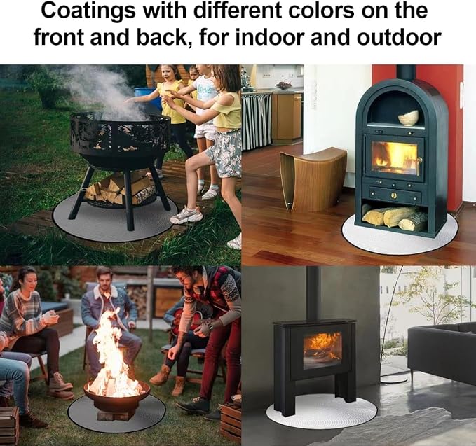 UBeesize 38" Heavy Duty Grill Mat & Fire Blanket, 2000°F Heat Resistant - Image 4