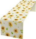 Yellow Sunflower Table Runner, Seasonal Spring Summer Flowers Table Decor by Unknown