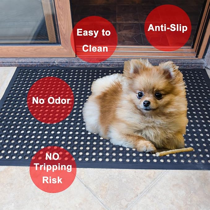 Outdoor Mat, Odorless Flexible Entrance Floor Mat, Anti-Slip Workplace Mats - Image 3