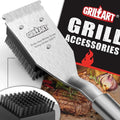 GRILLART Grill Brush and Scraper, Wire BBQ Grill Brush by GRILLART