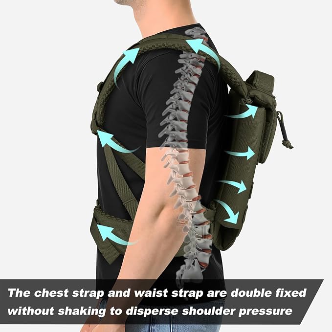 PETAC GEAR Upgraded Weighted Backpack Rucking Backpack - Image 3