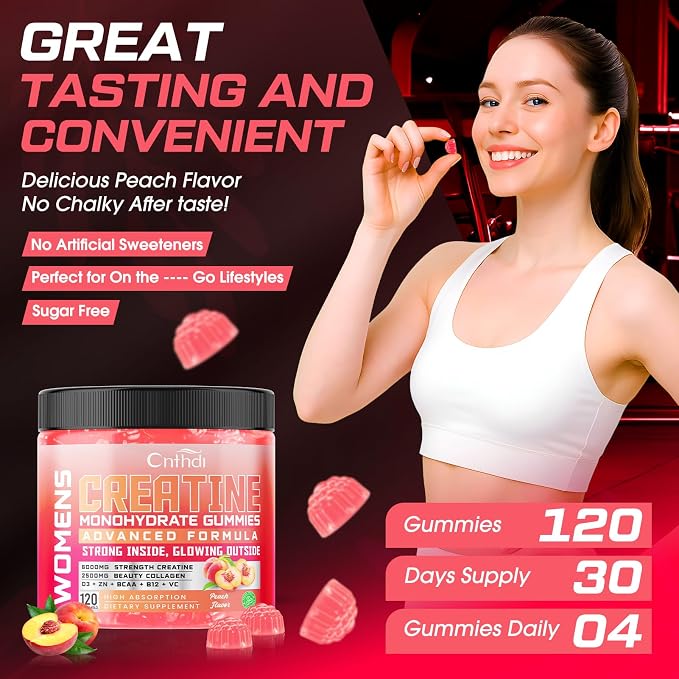 Creatine Gummies for Women, Sugar-Free Creatine Monohydrate - Image 5