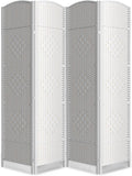 6 Panel Room Divider, 6Ft Folding Privacy Screen, Tall by cocosica