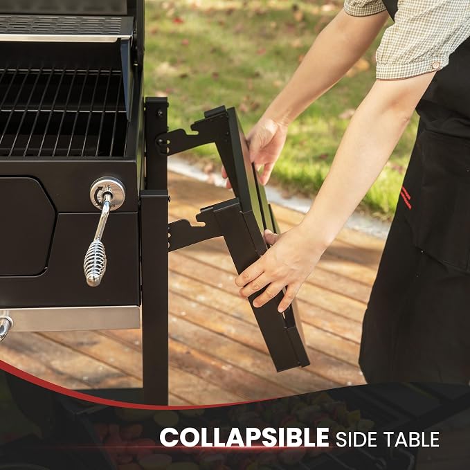Royal Gourmet CD1824EN 24-Inch Movable Charcoal Grill - Image 5