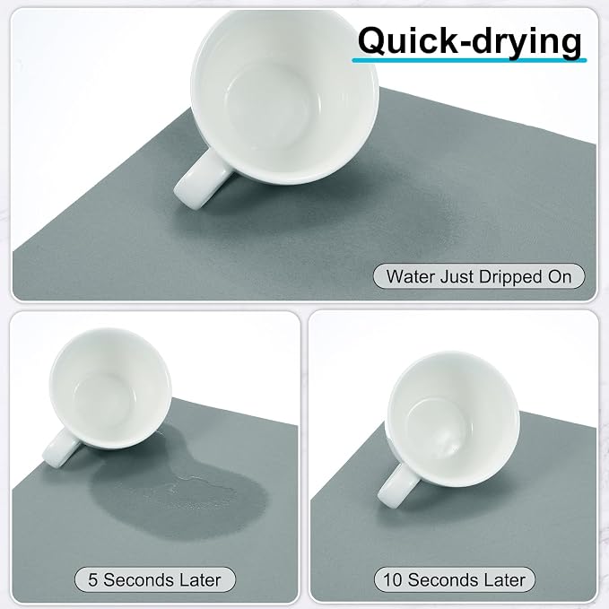 uxcell Silicone Mats for Kitchen Counter, 23.6" x 15.7" Non-Slip Countertop - Image 4