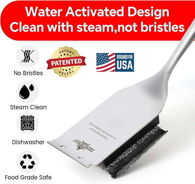 XUDKAKAIXIN Grill Brush Bristle Free, - Image 2