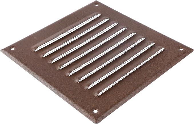 Square Ventilation Grille / 5" x 5" Inch Inside Measurement/Brown Metal Air - Image 4
