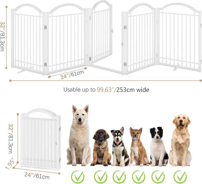 BHG Metal No-Assembly Freestanding Dog Gate - Image 4