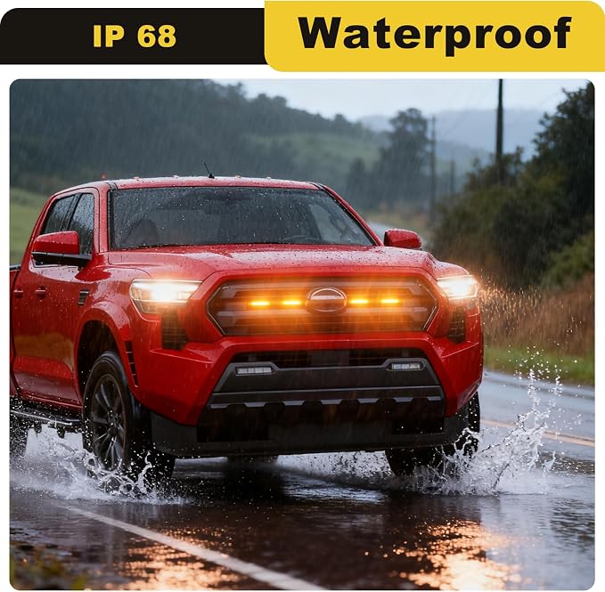 Front Grille Grill Lights for 2024 2025 Tacoma SR SR5 Led Grill Light - Image 6