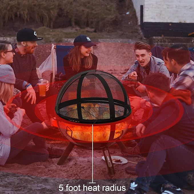 Ikuby Ball of Fire Pit fire Ball - Image 3