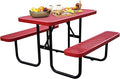 4FT Rectangular Metal Picnic Table by MakeaGoodChoose