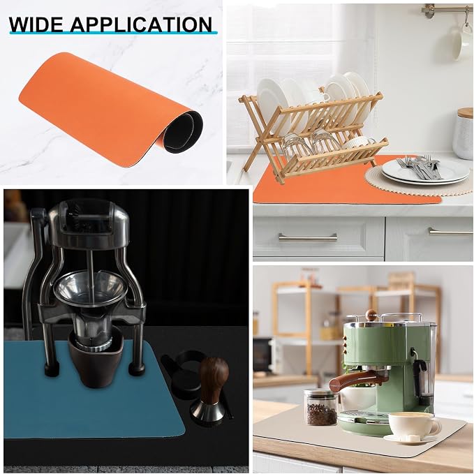 uxcell Silicone Mats for Kitchen Counter, 15.7" x 11.8" Non-Slip Countertop - Image 5