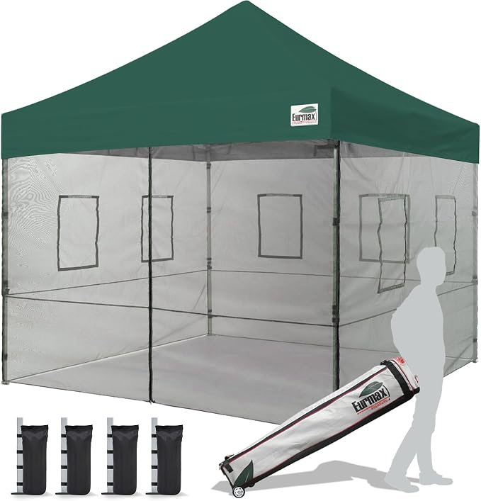 Eurmax USA 10'x10' Pop-up Canopy Tent Commercial Instant Canopies by Eurmax
