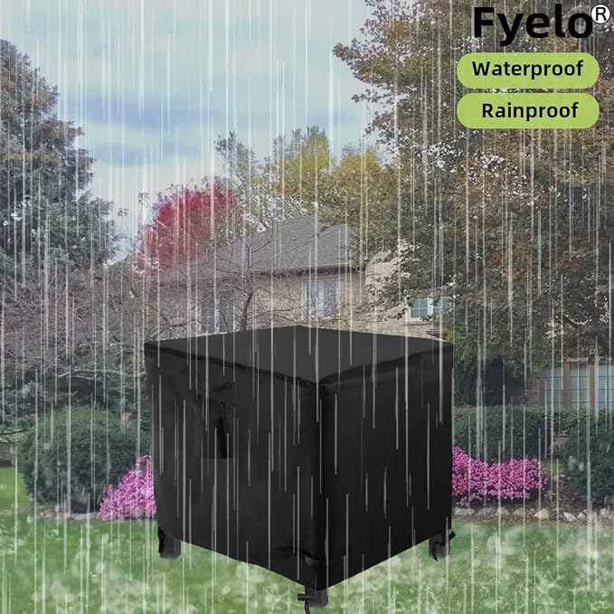 32 Inch Gas Fire Pit Cover for 28-32 Inch Square Fire Pit Tables, Heavy Duty - Image 7